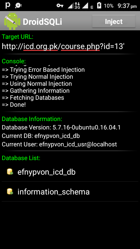 online sql injection tool